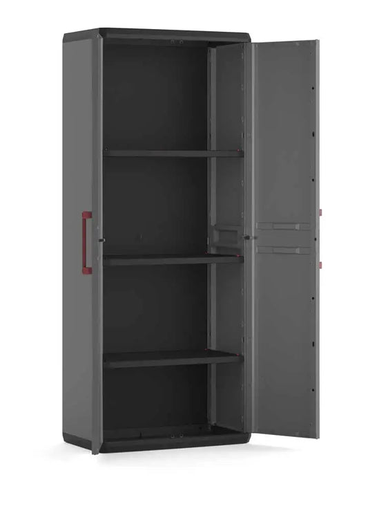 Keter Armadi Quadra Set 2 Pezzi Alto + Basso in Resina