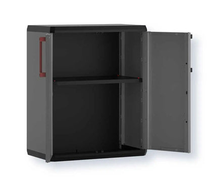 Keter Armadi Quadra Set 2 Pezzi Alto + Basso in Resina
