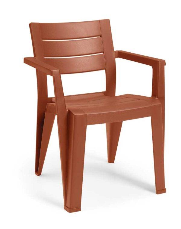 Sedia Julie Keter – Ergonomica, Resistente, Effetto Legno, 5 Colori