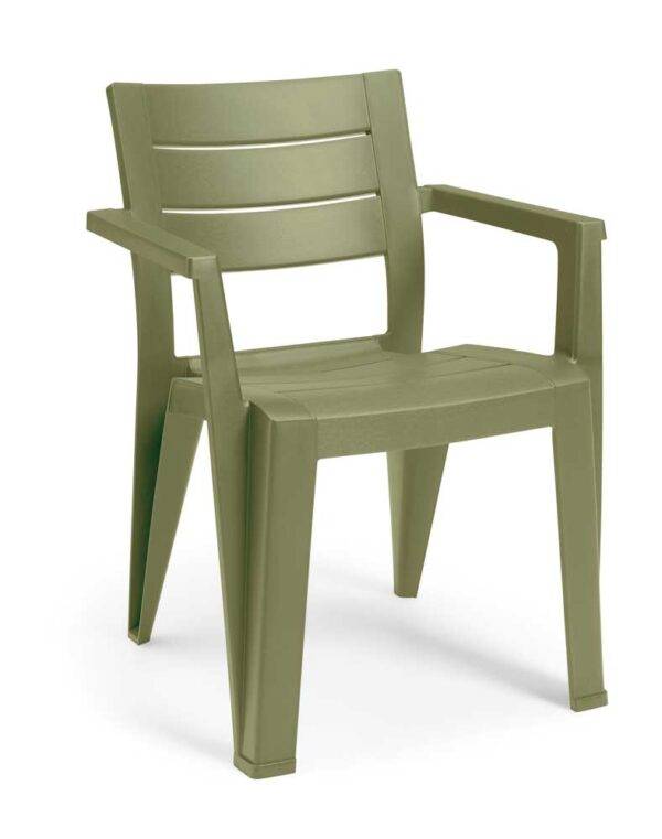 Sedia Julie Keter – Ergonomica, Resistente, Effetto Legno, 5 Colori