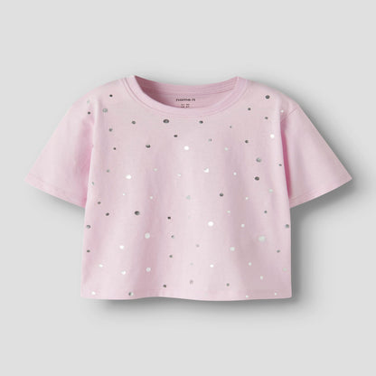 name it Girls' short-sleeved T-shirt 13254728 NMFFINA pink