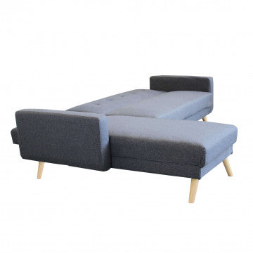 Modernes Schlafsofa mit Metall- und Holzgestell