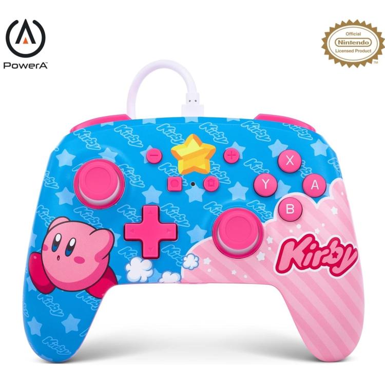 PowerA Enhanced Wired Controller Kabelgebunden Programmierbar Nintendo Switch (Kirby Star)