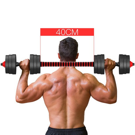 Kit Manubri Bilanciere Dumbbell Set Pesi Regolabili Componibili Da Palestra 10Kg