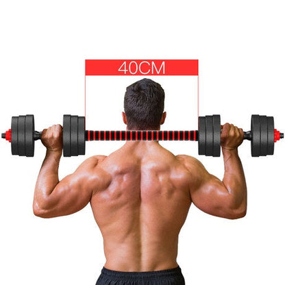 Kit Manubri Bilanciere Dumbbell Set Pesi Regolabili Componibili Da Palestra 10Kg