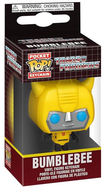 Funko Pop! Schlüsselanhänger Pocket Movie Transformers – (Bumblebee) Vinylfigur 4 cm