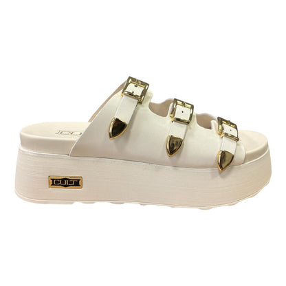 Cult Sandalo da donna con zeppa Janis 4739 CLW473901 off white