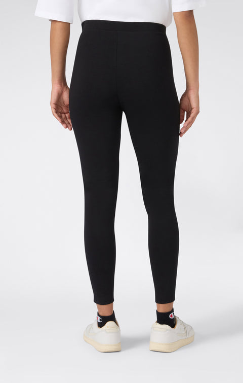 Champion Leggings Icons Felpato Interno 117567-KK001 Nero Donna - Pantalone Sportivo