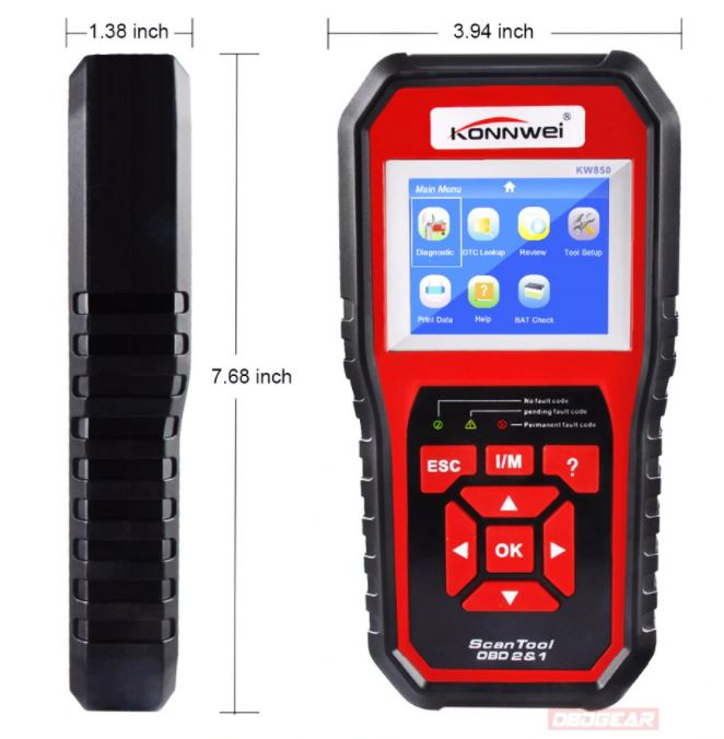 OBD2 II Scanner Konnwei KW850 Kfz-Diagnosegerät Fehlerausleser