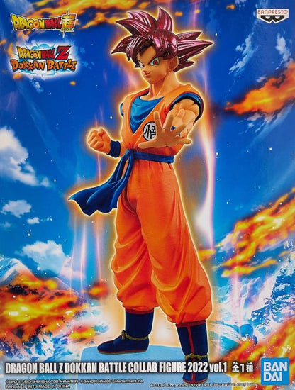 BANPRESTO DRAGON BALL Z DOKKAN BATTLE (GOKU SUPER SAIYAN GOTT ROT) VOL.1 BANDAI