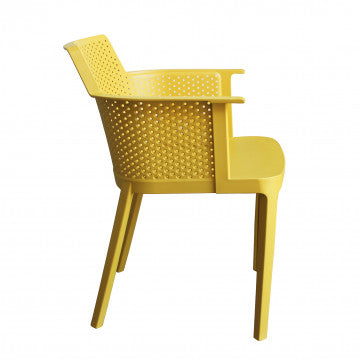 Poltrona Cathy - Poltrona impilabile in polipropilene - Dimensioni: 60x58x76.5cm
