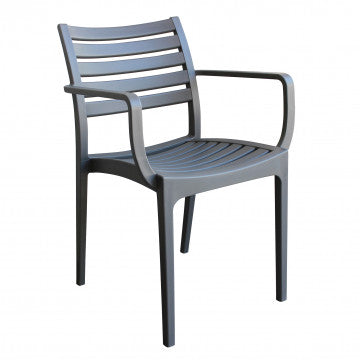 Stapelbarer Sessel Eveline aus Polypropylen – Maße: 58,5x55,2x84cm
