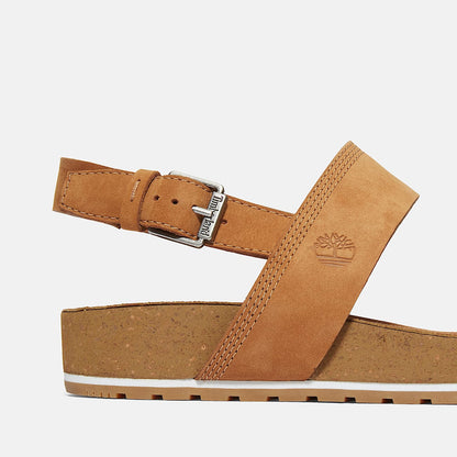 Timberland Sandalo Donna Malibu Waves TB0A1MQGF13 Marrone Pelle Premium
