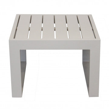 Tavolino quadrato Cuba 45 x 45 con struttura in alluminio verniciato