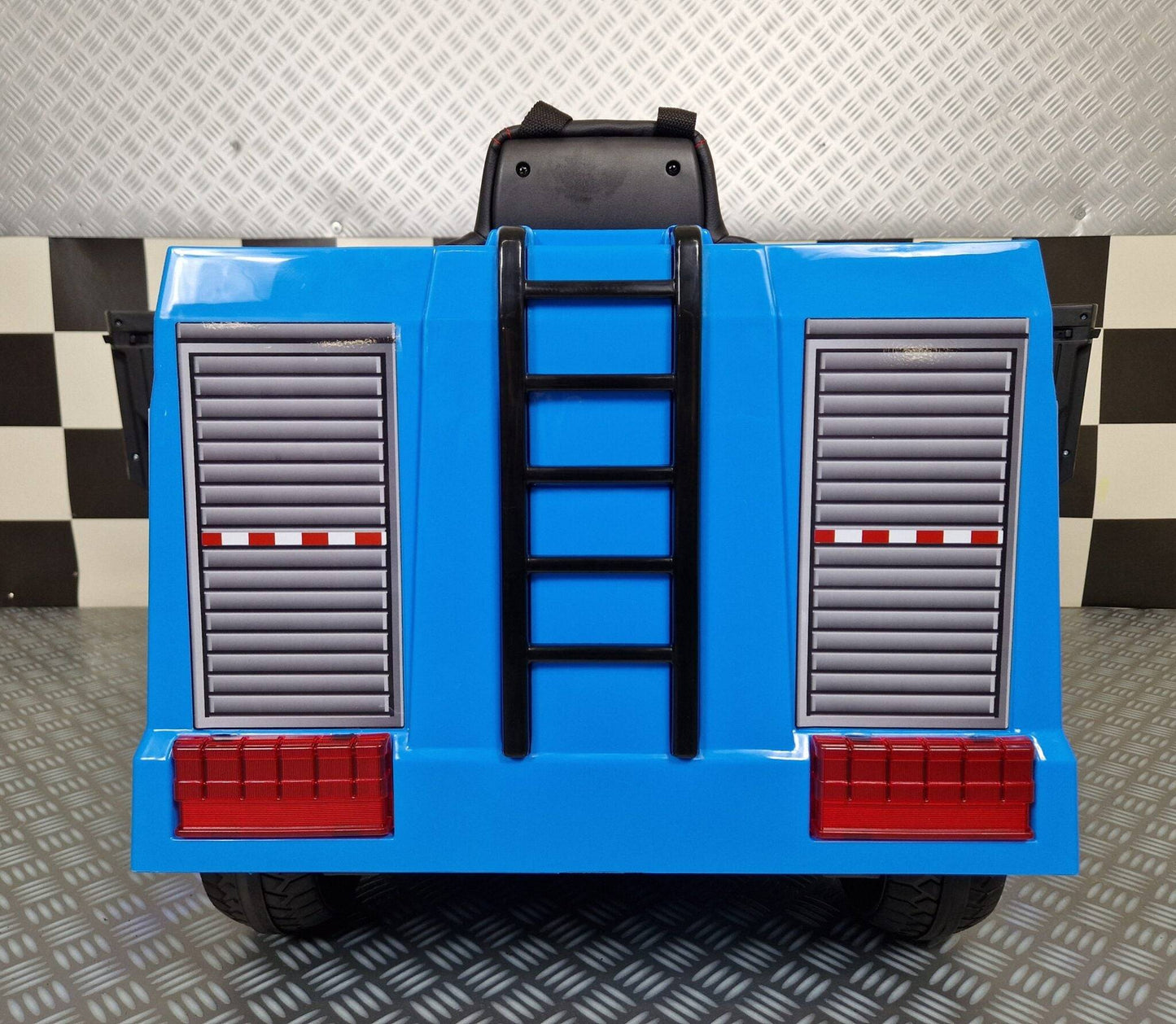Polizei-Elektro-LKW 12 V mit Fernbedienung – Blau