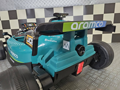 Aston Martin F1 24V Elektroauto für Kinder – Grün