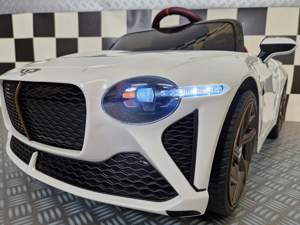 12V Bentley Bacalar Electric Ride-On Car for Kids – White