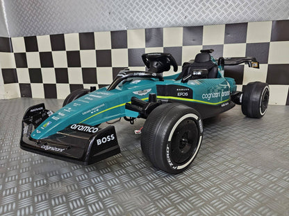 Aston Martin F1 24V Elektroauto für Kinder – Grün