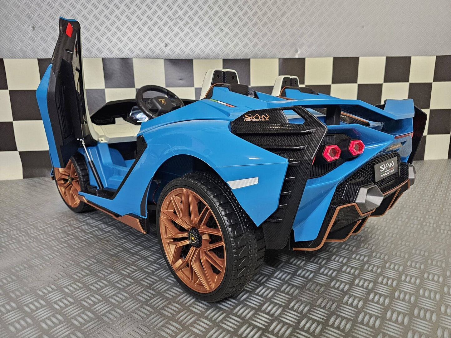 Kinder-Elektroauto Lamborghini Sian 24 V – 2 Sitzer – Blau