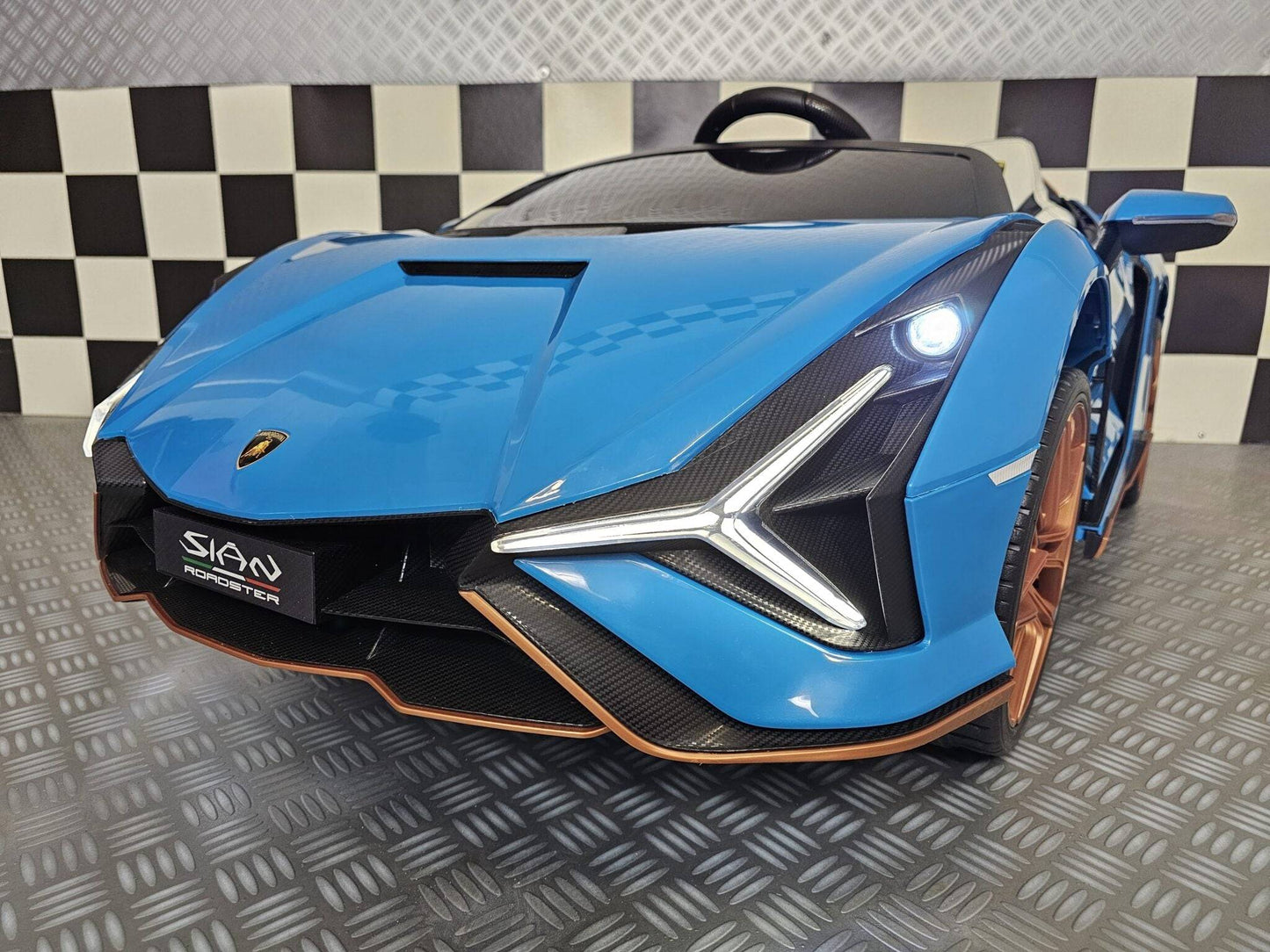 Kinder-Elektroauto Lamborghini Sian 24 V – 2 Sitzer – Blau