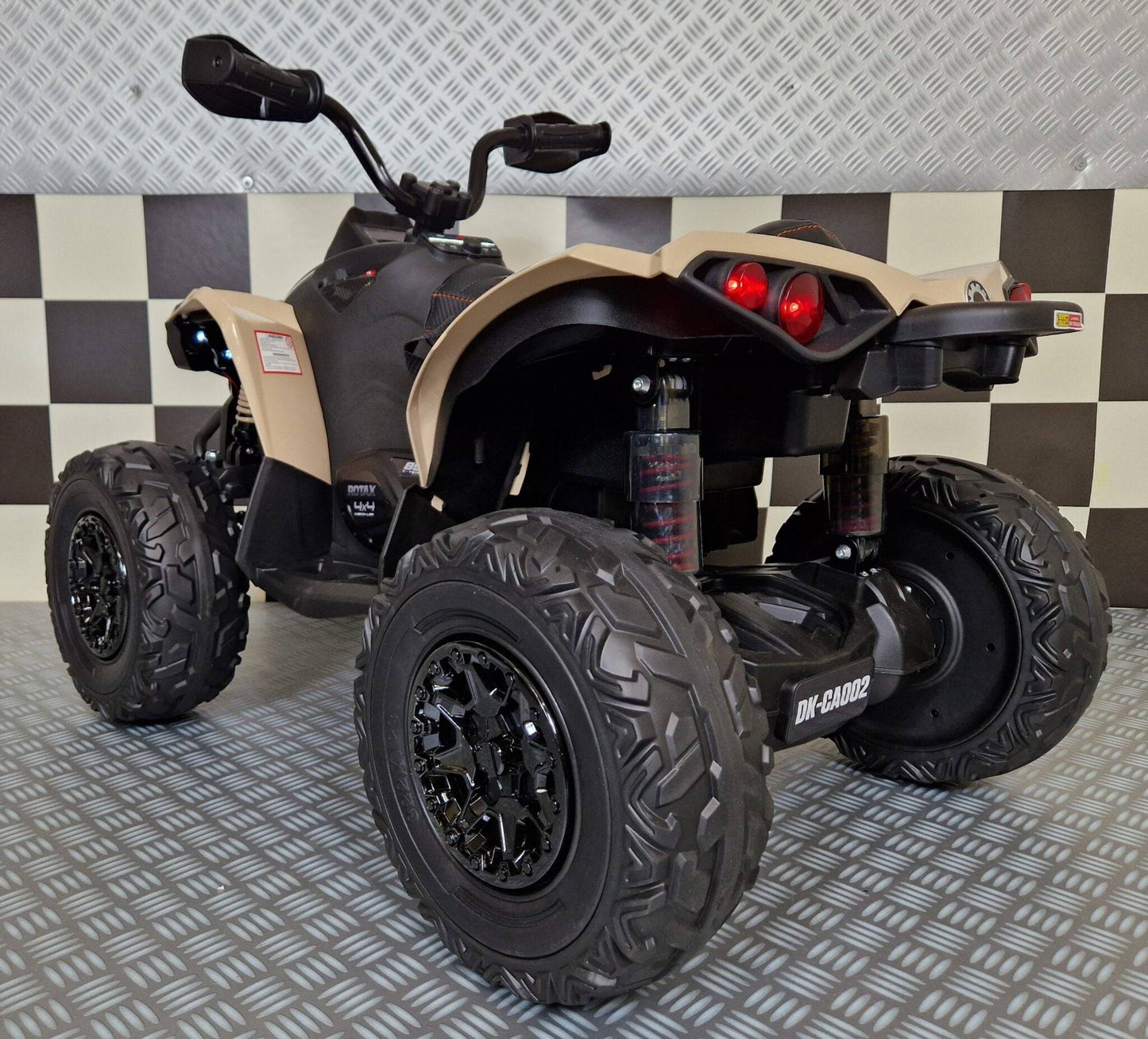 Quad Elettrico per Bambini Can-Am Maverick 24 V – Colore Cachi