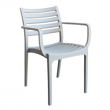 Stapelbarer Sessel Eveline aus Polypropylen – Maße: 58,5x55,2x84cm
