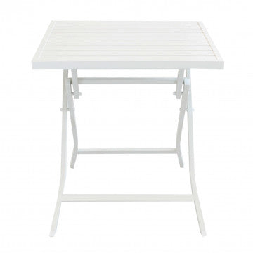 Klapptisch Alabama 70 x 70 mit weißem Aluminiumgestell