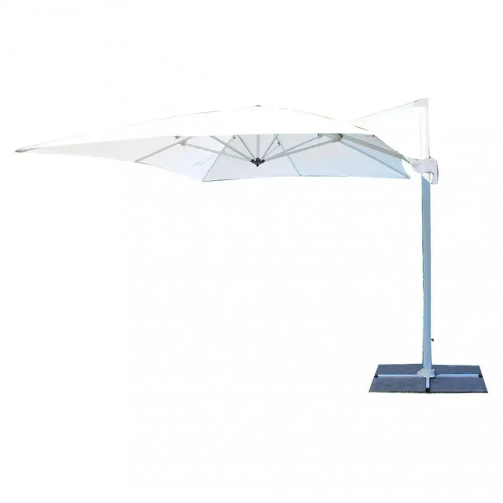 Ombrellone Saturno Bianco P/L 3 x 4 - Dimensioni: m 3 x 4