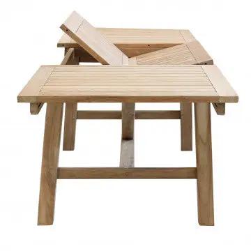 Tisch Mirage 160/240 X 90 – Ausziehbarer Teakholztisch