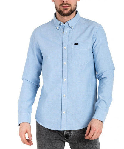Lee Camicia da uomo manica lunga Button Down L880KUA29 prep blue