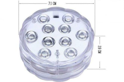 Strahler Lampe 10 LED Mehrfarbig Tauchbar Wasserdicht Für Pool Aquarium
