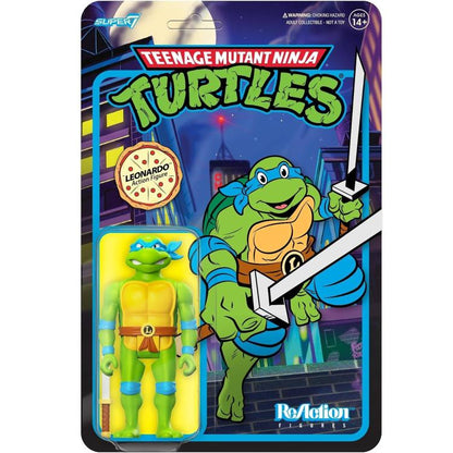 Reaction Super7 Turtles "Leonardo" Actionfigur Turtle Tmnt Sammlung