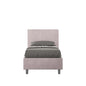 Adele upholstered microfiber storage single bed