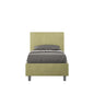 Adele 80x190 microfiber upholstered single bed without base and storage