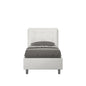 Annalisa upholstered faux leather single bed without slatted base, with slatted base, and with storage