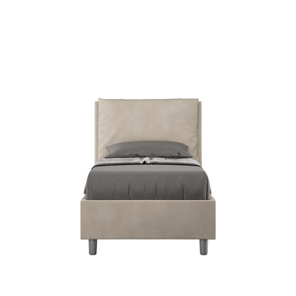 Polster Einzelbett Antea mit Stauraum 90x200 Mikrofaser
