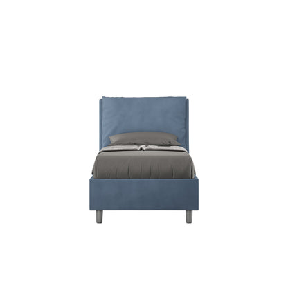 Gepolstertes Einzelbett mit Stauraum 90x190 Mikrofaser Antea