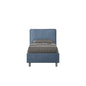 Letto singolo contenitore imbottito 90x190 microfibra Antea