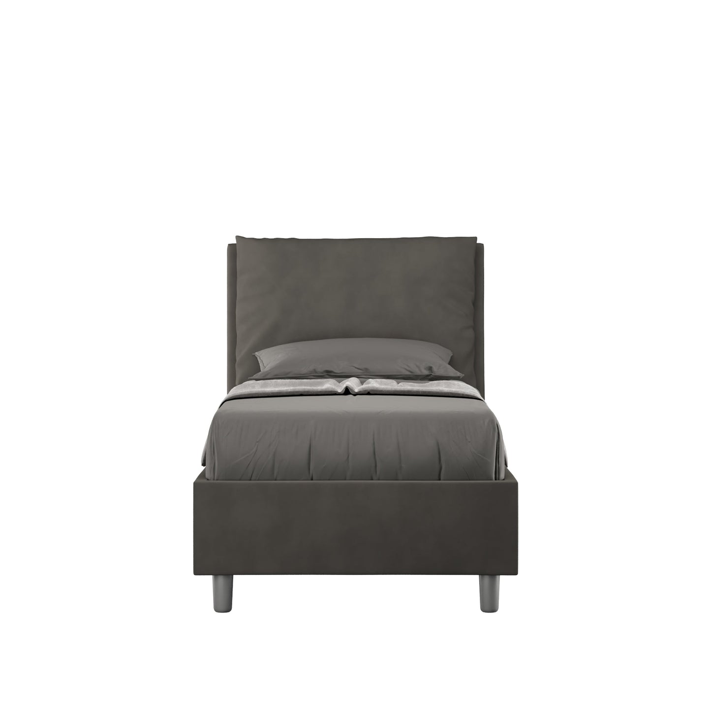 Polster Einzelbett Antea mit Stauraum 90x200 Mikrofaser