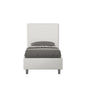 Focus upholstered faux leather storage single bed