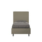 Focus padded faux leather single bed with bed base, with storage and without bed base