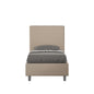 Focus padded faux leather single bed with bed base, with storage and without bed base