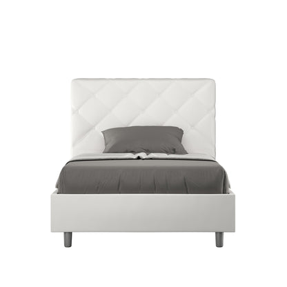 Einzelbett Polsterbett Kunstleder mit Stauraum Priya