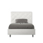 Priya upholstered faux leather single storage bed