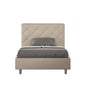 Priya upholstered faux leather single storage bed