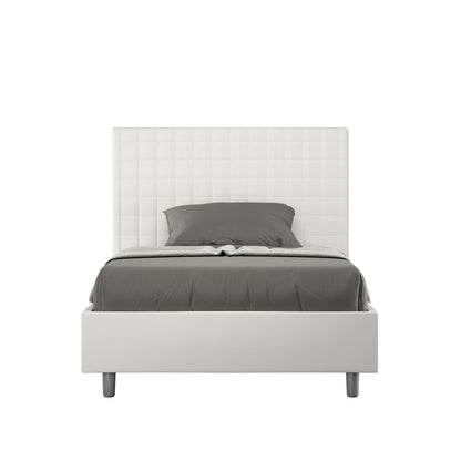 Letto singolo contenitore imbottito similpelle Sunny