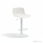 Bologna white swivel stool