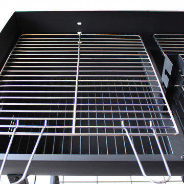 Barbecue a carbonella Wisconsin con struttura in acciaio verniciato nero