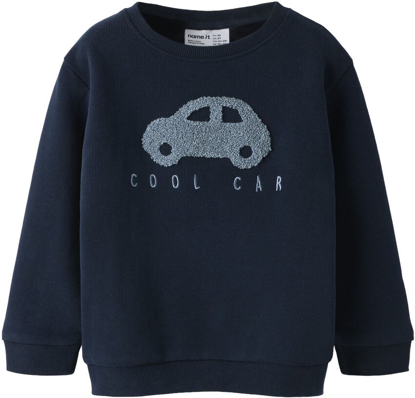 Name It NMMOBEAR NREG 13233703 – Felpa Bambino Blu 2-8 Anni
