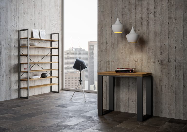 Konsolentisch Libra Tecno ausziehbar 90x45/90